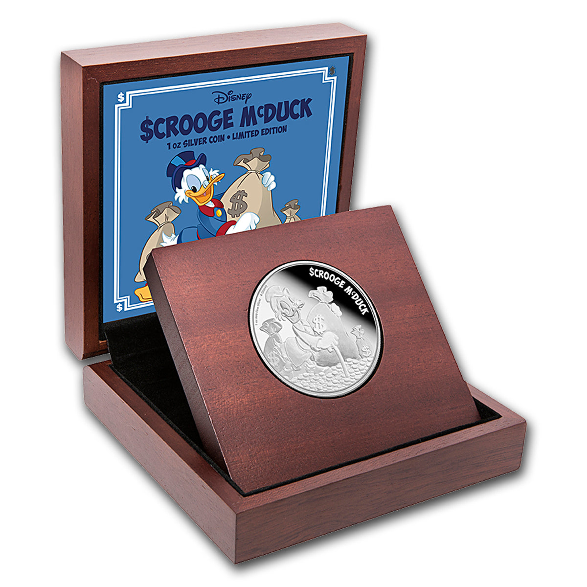 2015 $2 Disney Scrooge McDuck - Pure Silver Coin