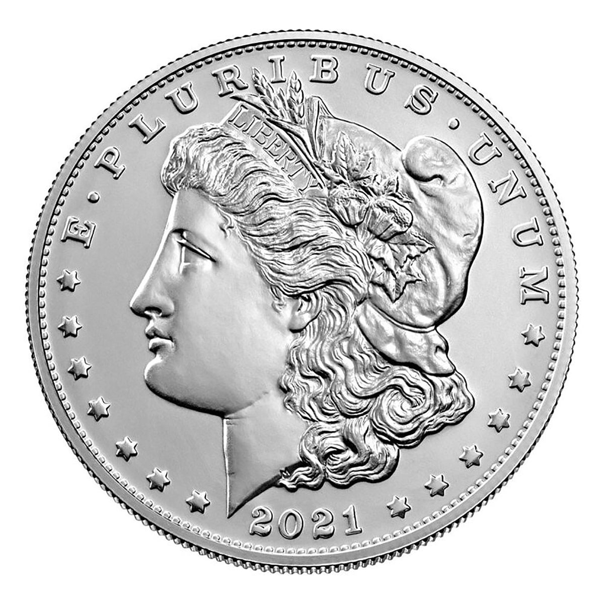 US 2021D $1 Morgan Dollar - Pure Silver Coin