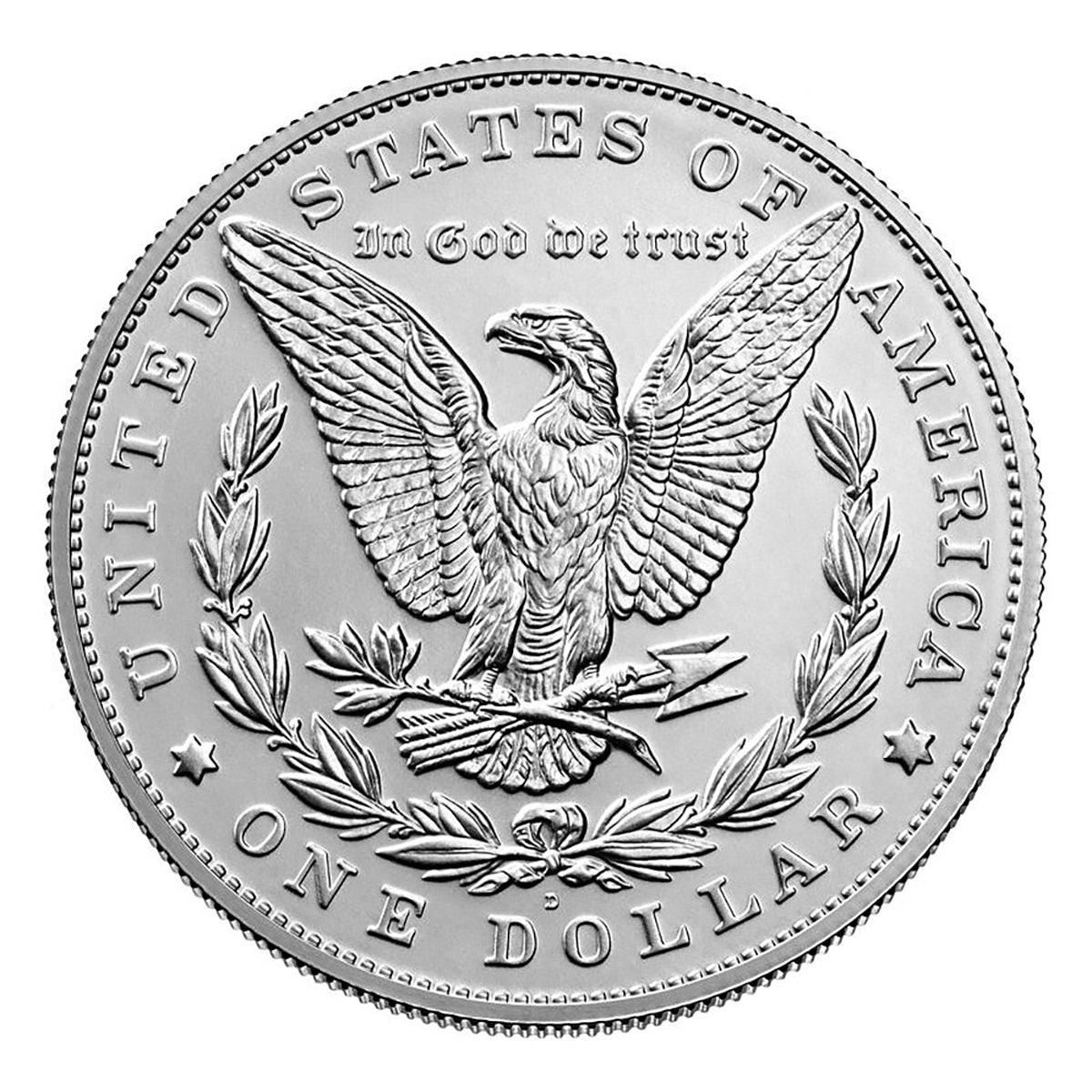 US 2021D $1 Morgan Dollar - Pure Silver Coin