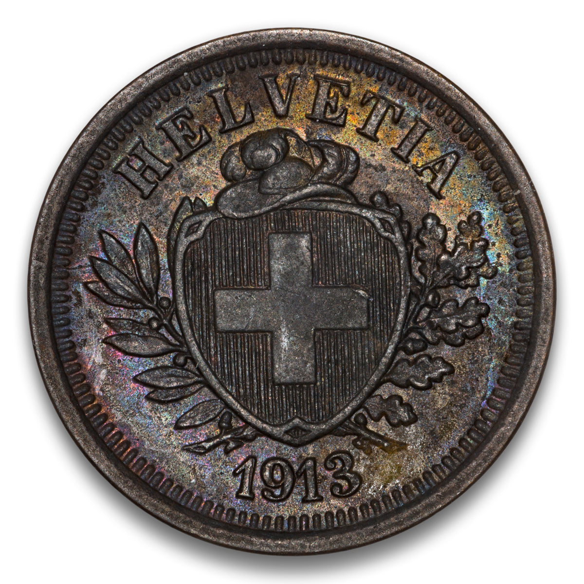 Switzerland Bronze 1 Rappen 1913 B