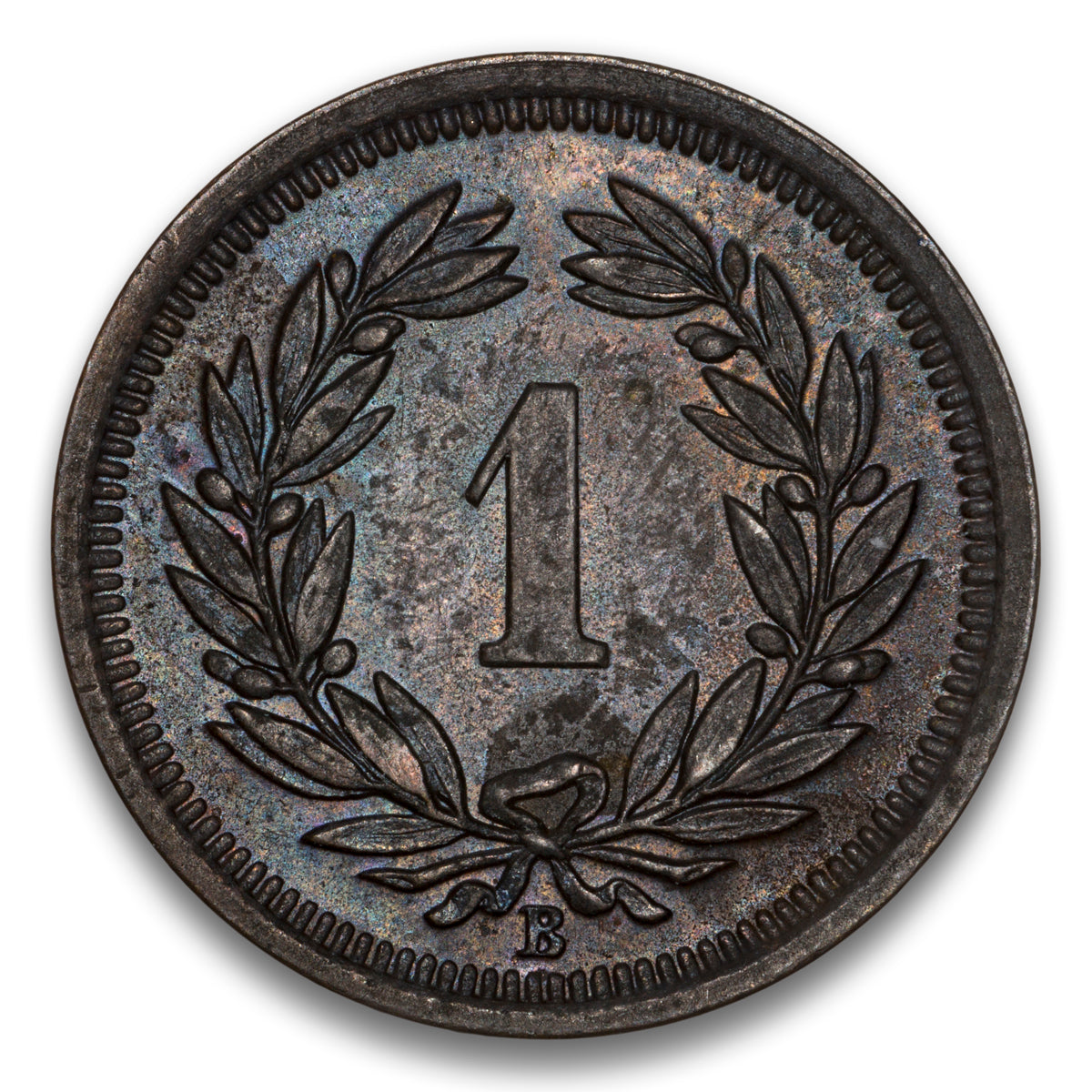 Switzerland Bronze 1 Rappen 1913 B
