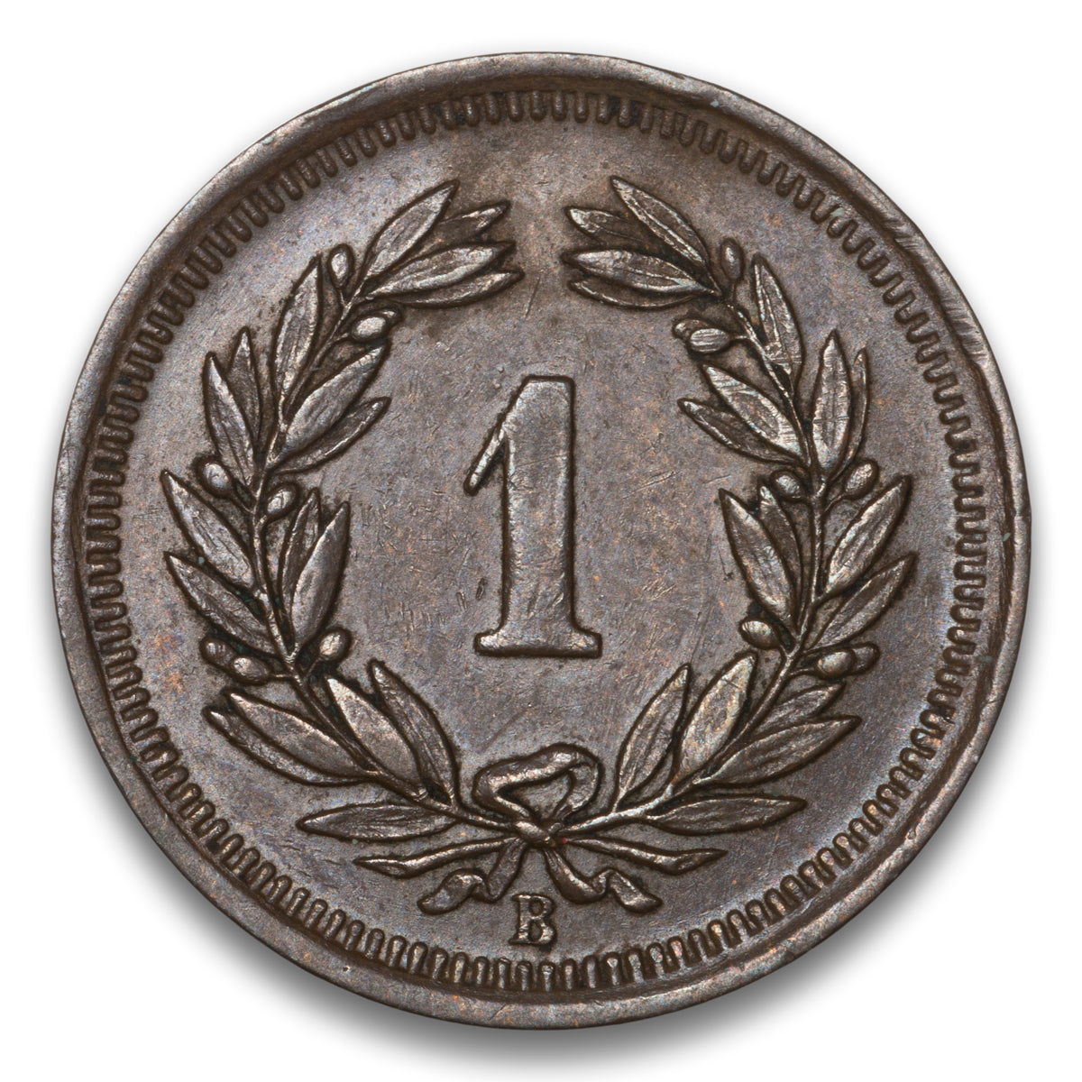 Switzerland Bronze 1 Rappen 1932 B
