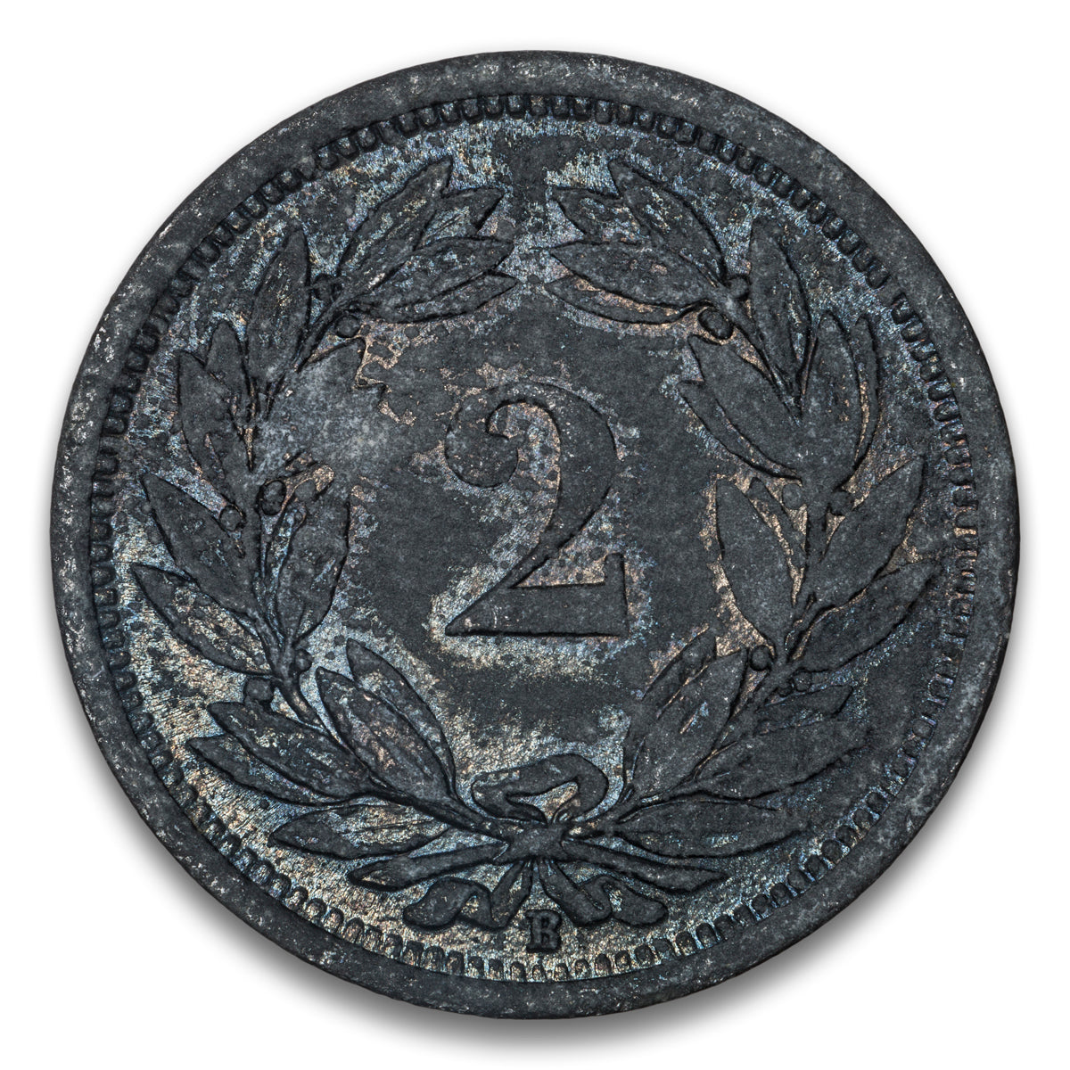 Switzerland Base 2 Rappen 1945 B