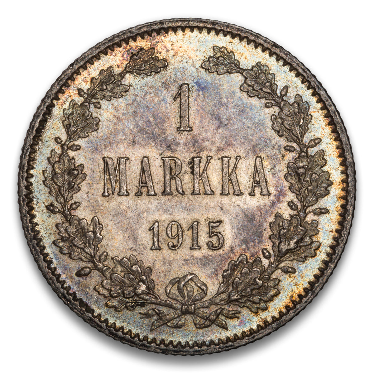 Finland Silver 1 Markka 1915 S
