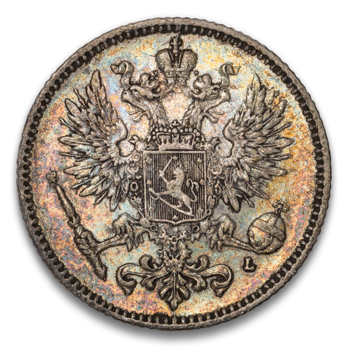 Finland Silver 50 Pennia 1892 L