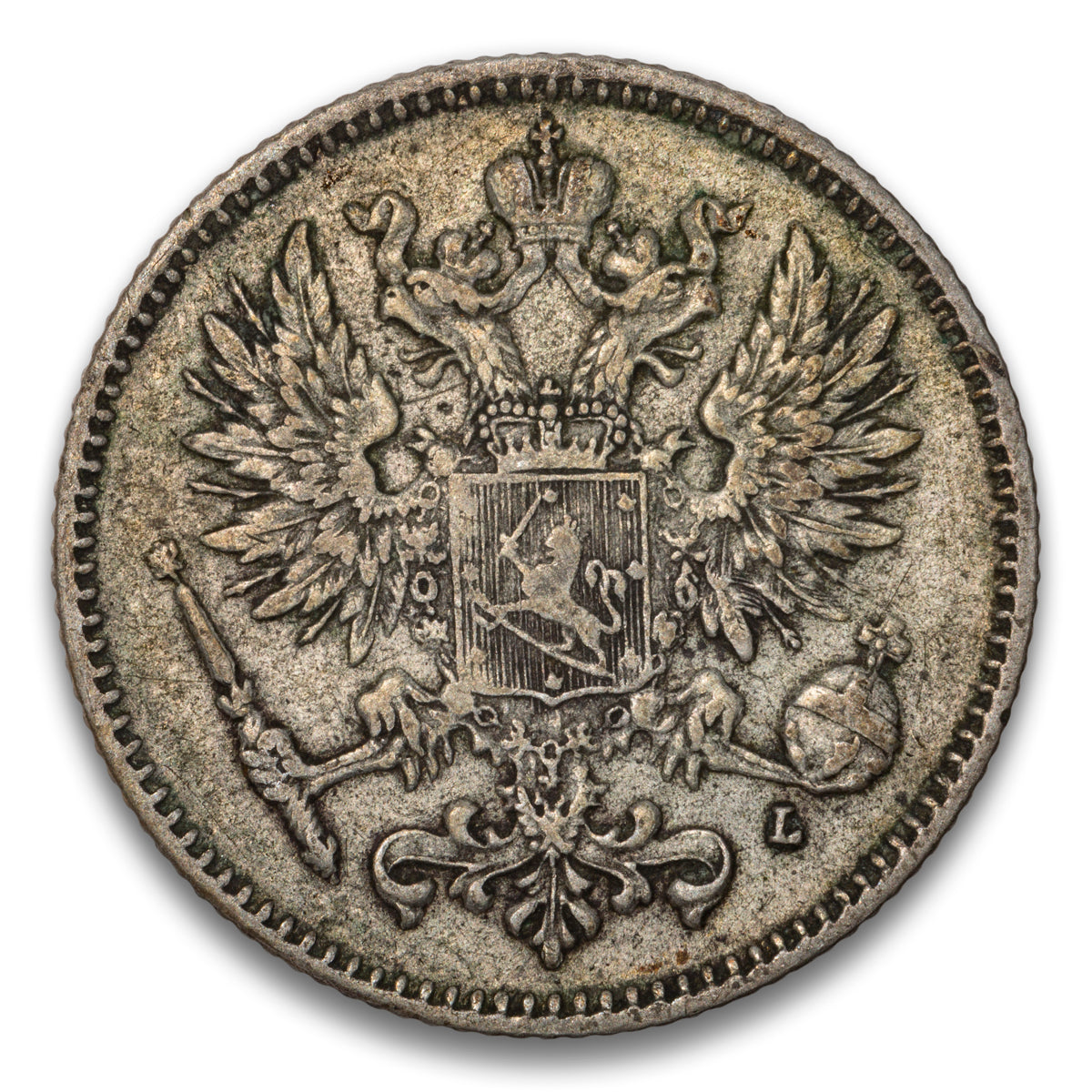 Finland Silver 50 Pennia 1908 L