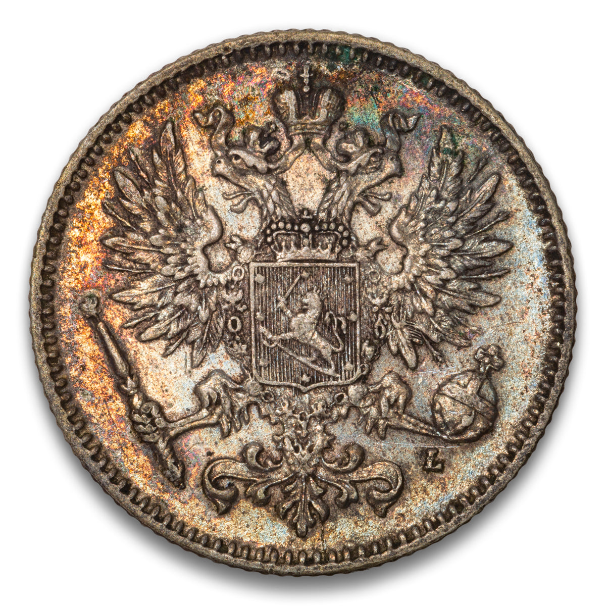Finland Silver 50 Pennia 1911 L