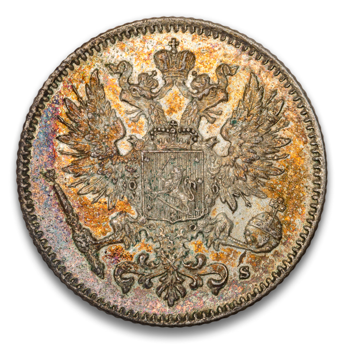 Finland Silver 50 Pennia 1916 S