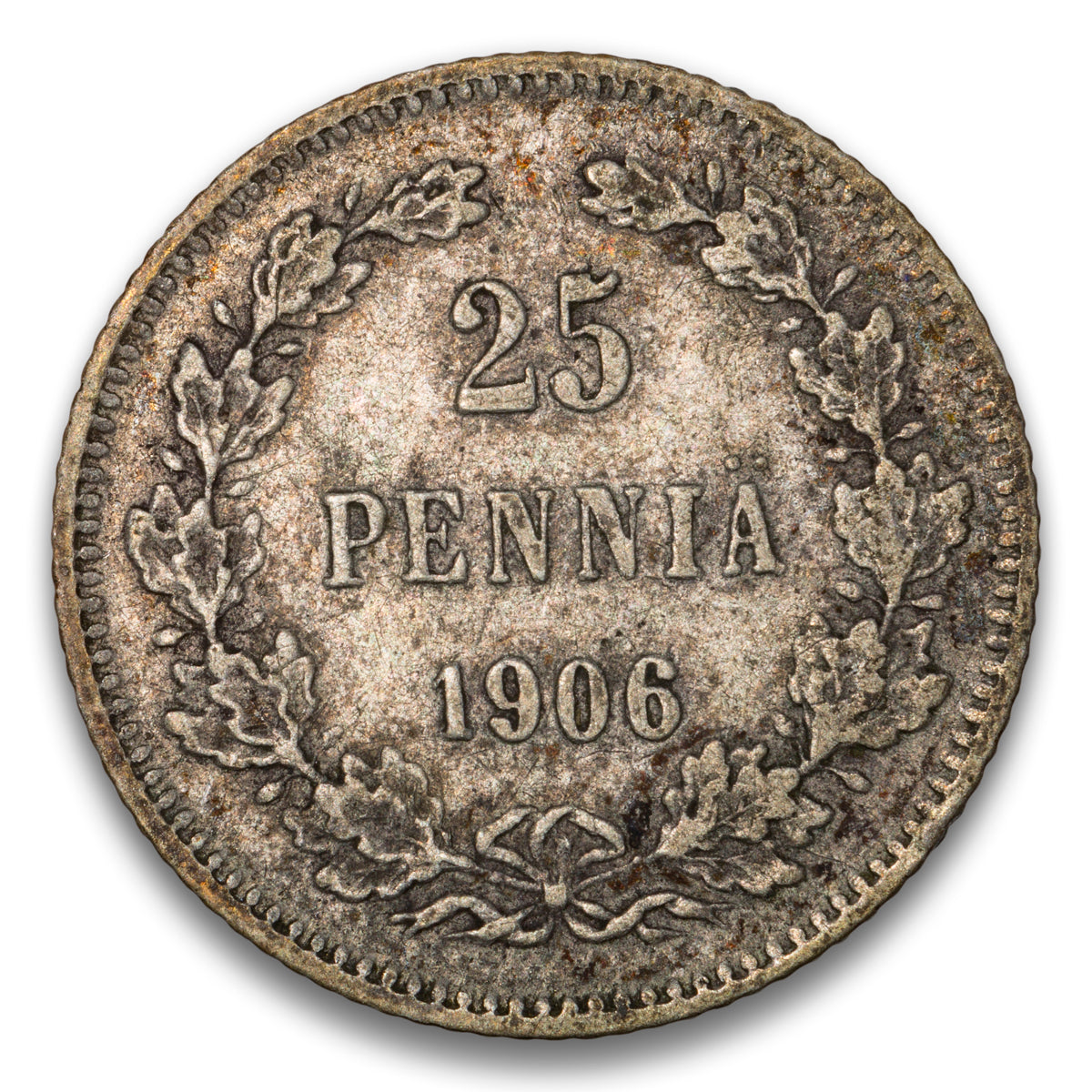 Finland Silver 25 Pennia 1906 L