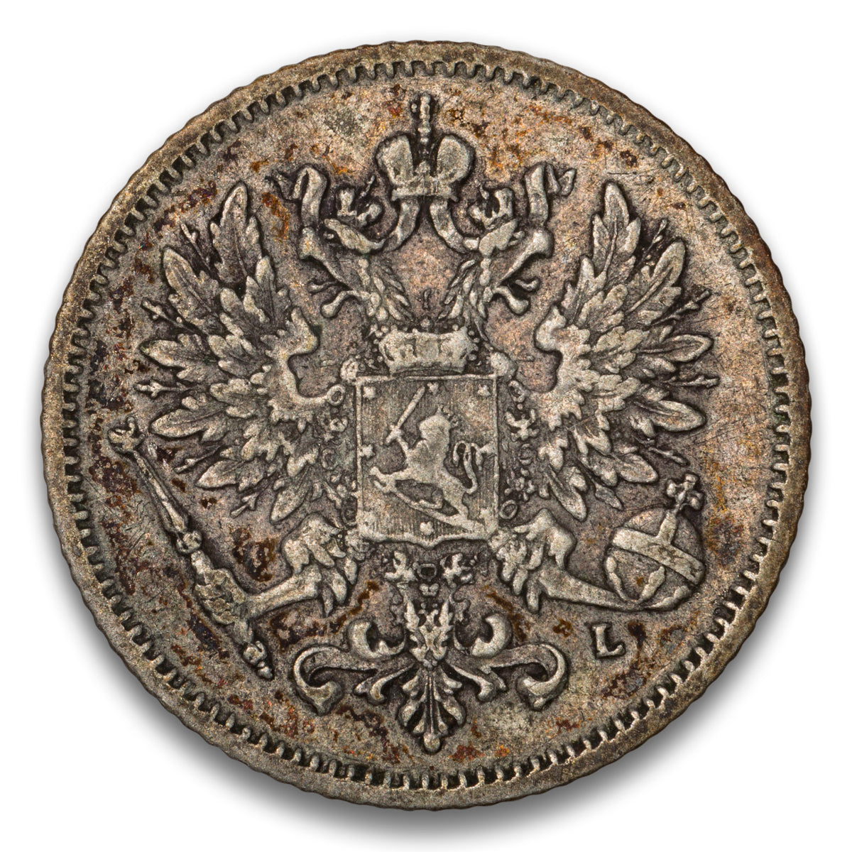 Finland Silver 25 Pennia 1906 L