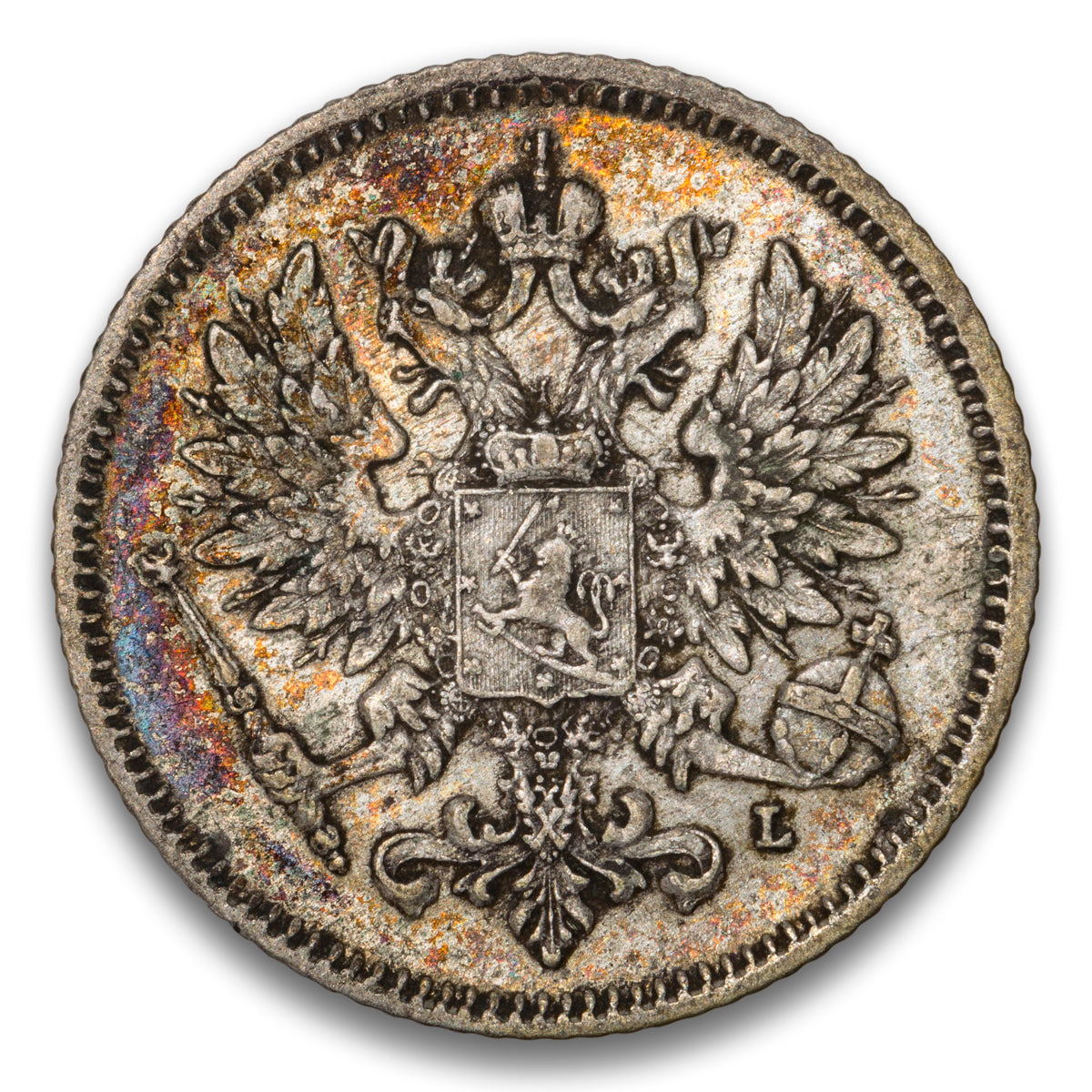 Finland Silver 25 Pennia 1909 L