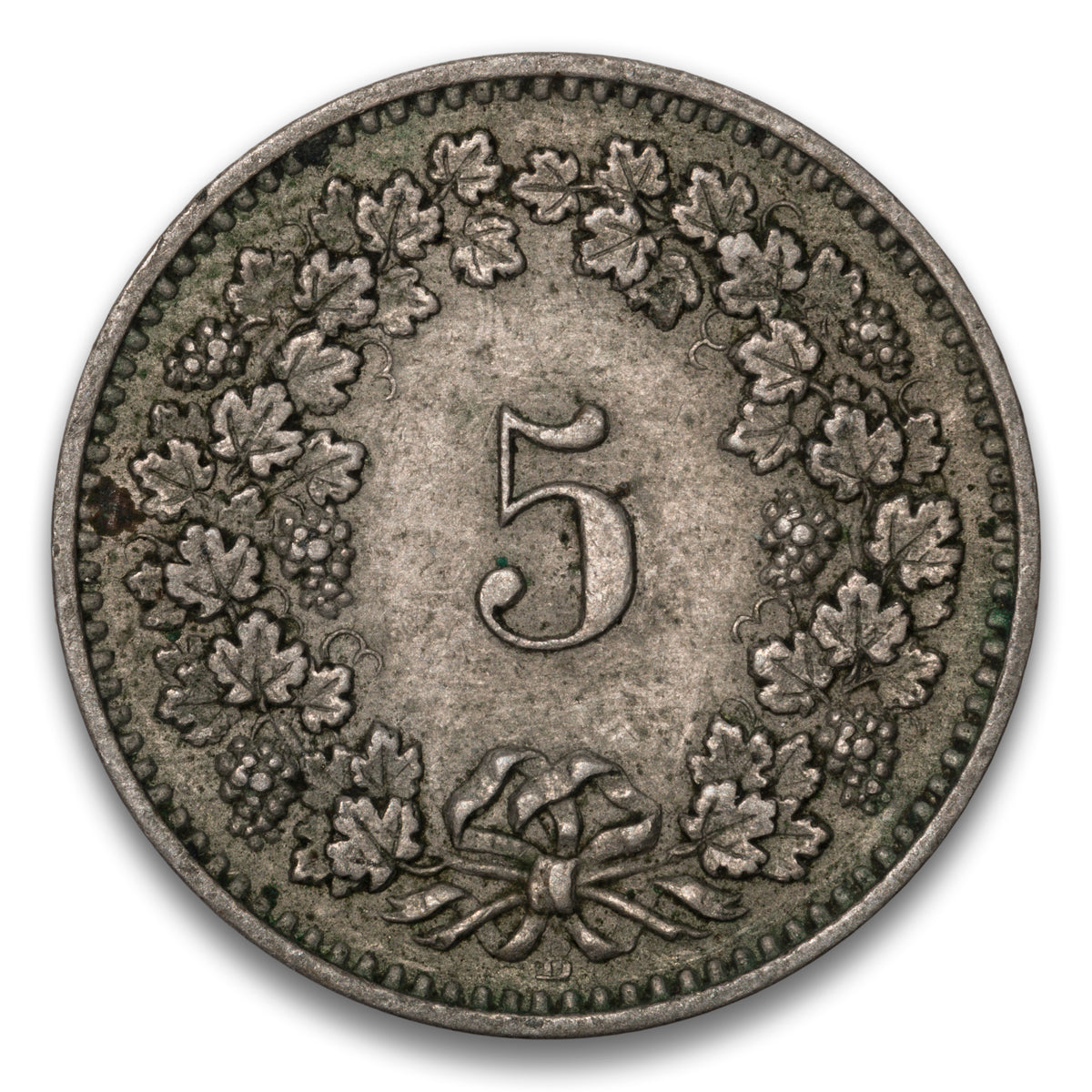 Switzerland Bronze 5 Rappen 1885 B