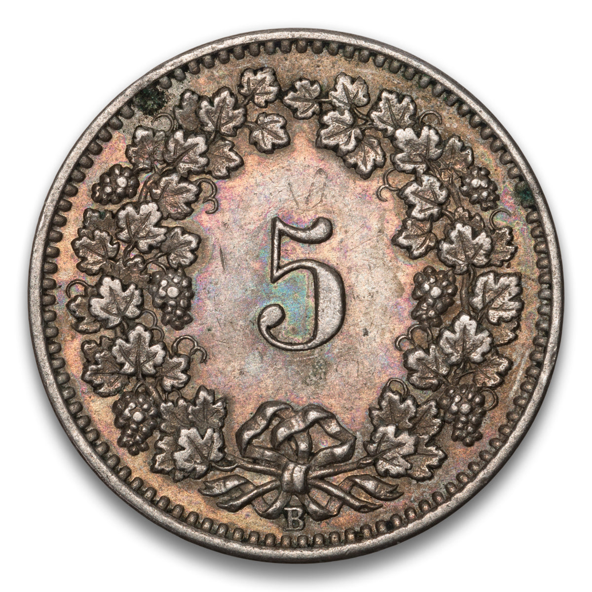 Switzerland Bronze 5 Rappen 1895 B