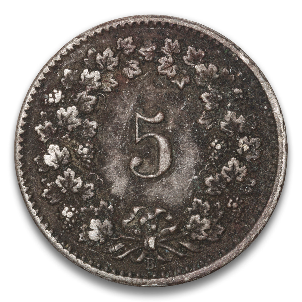 Switzerland Bronze 5 Rappen 1898 B