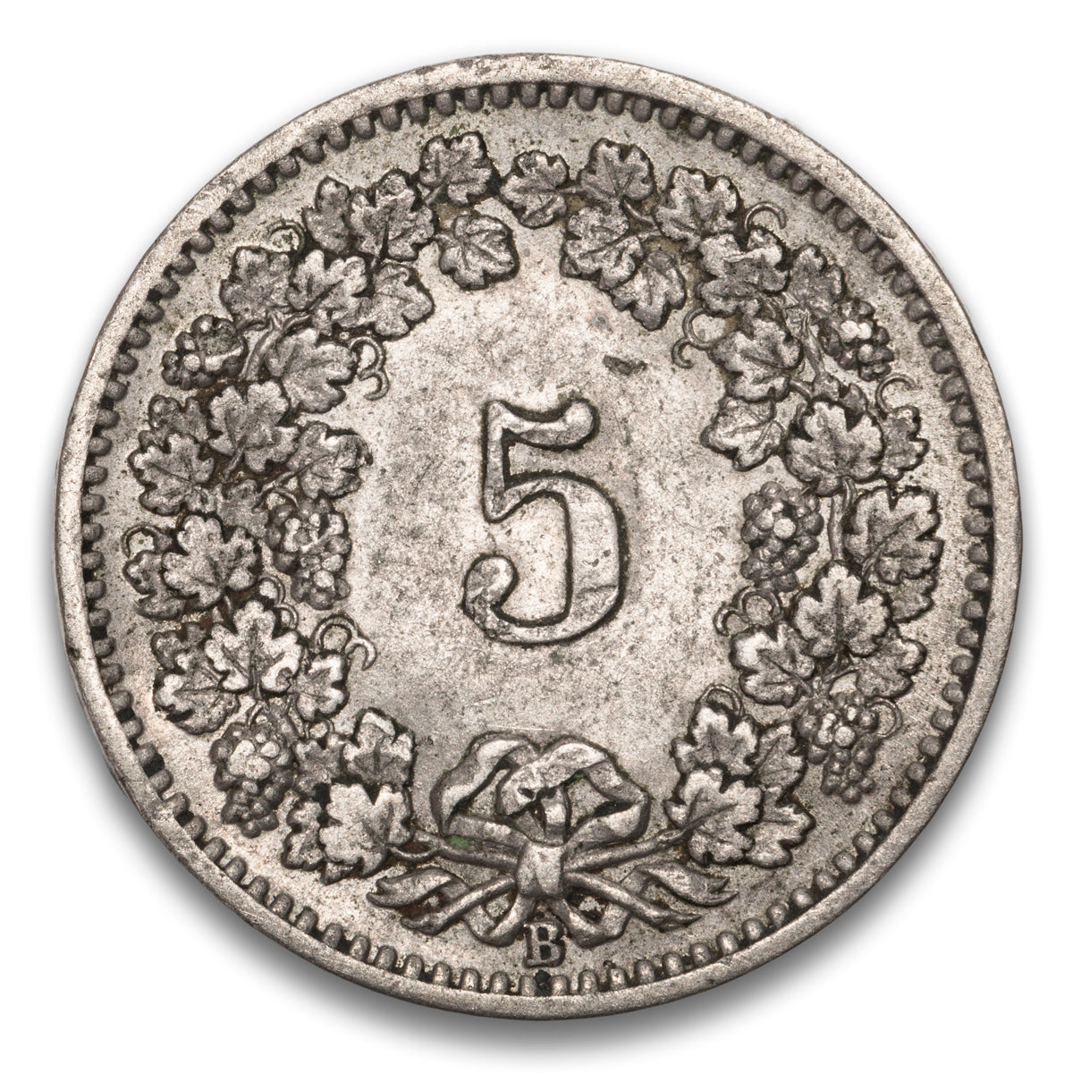 Switzerland Bronze 5 Rappen 1900 B