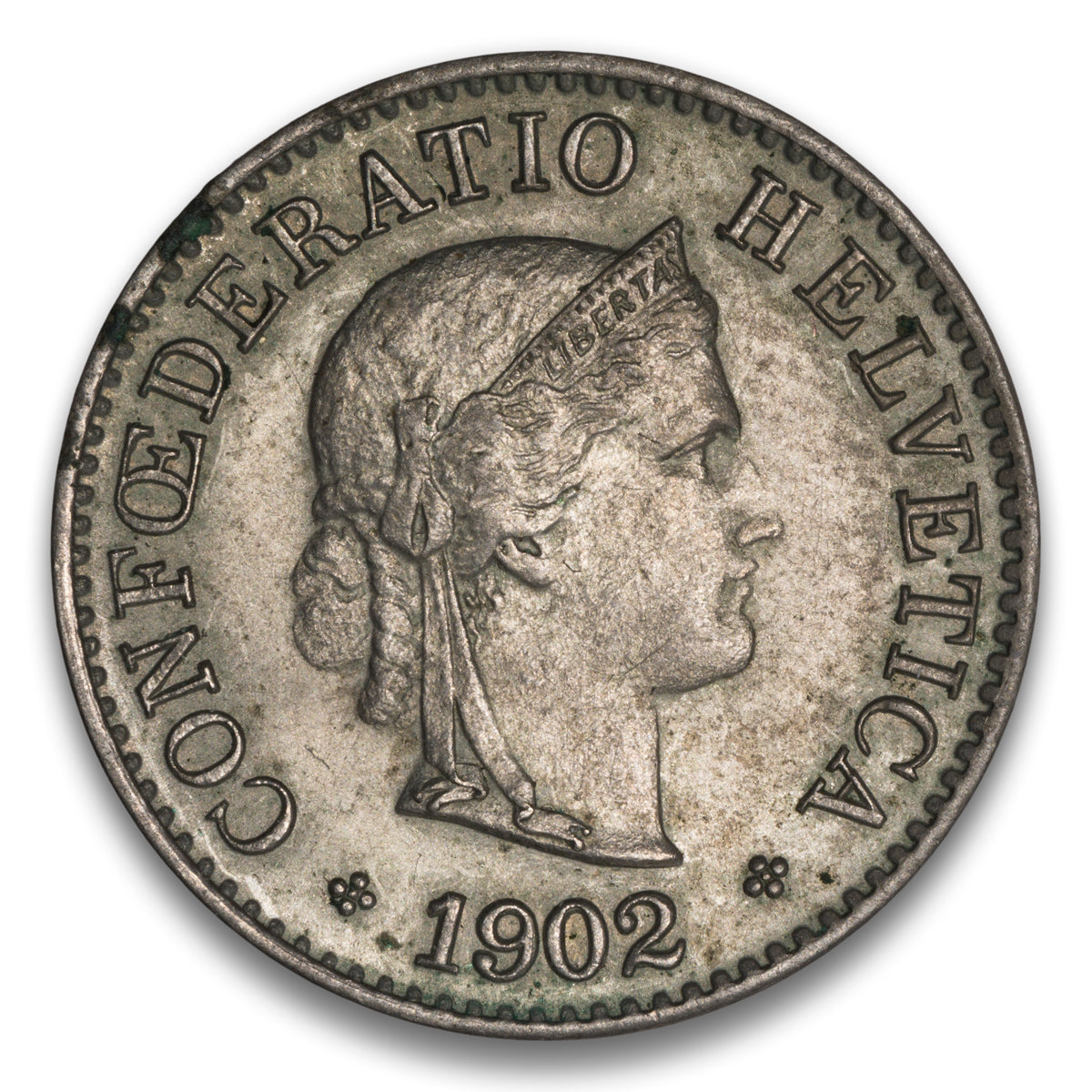 Switzerland 5 Rappen 1902 B