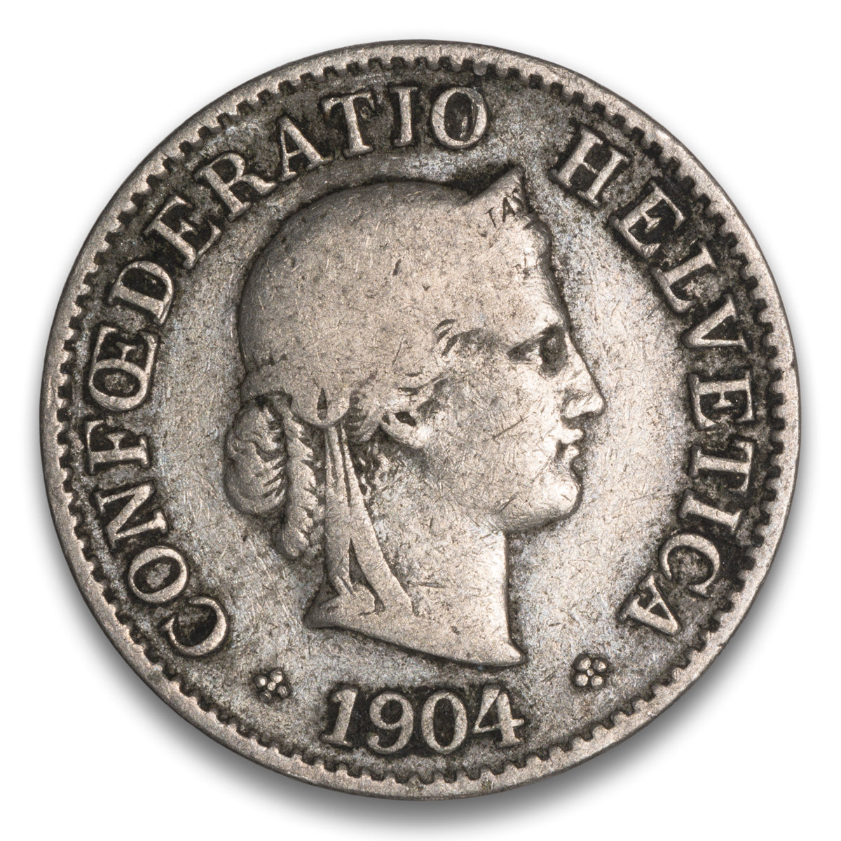 Switzerland 5 Rappen 1904 B