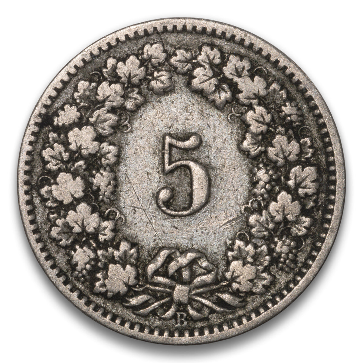 Switzerland 5 Rappen 1904 B
