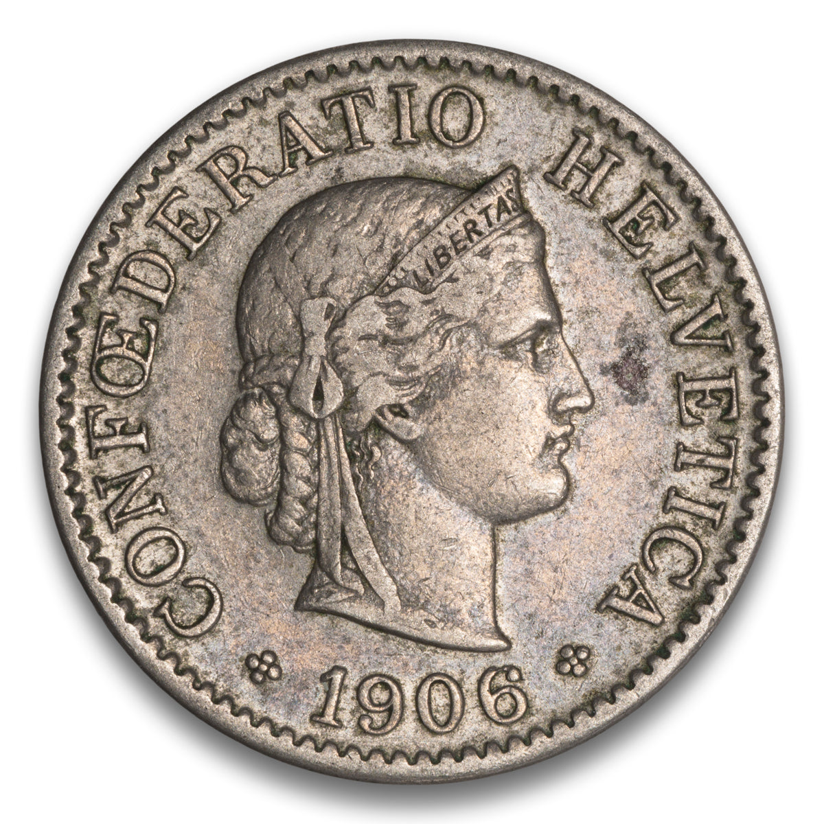 Switzerland 5 Rappen 1906 B