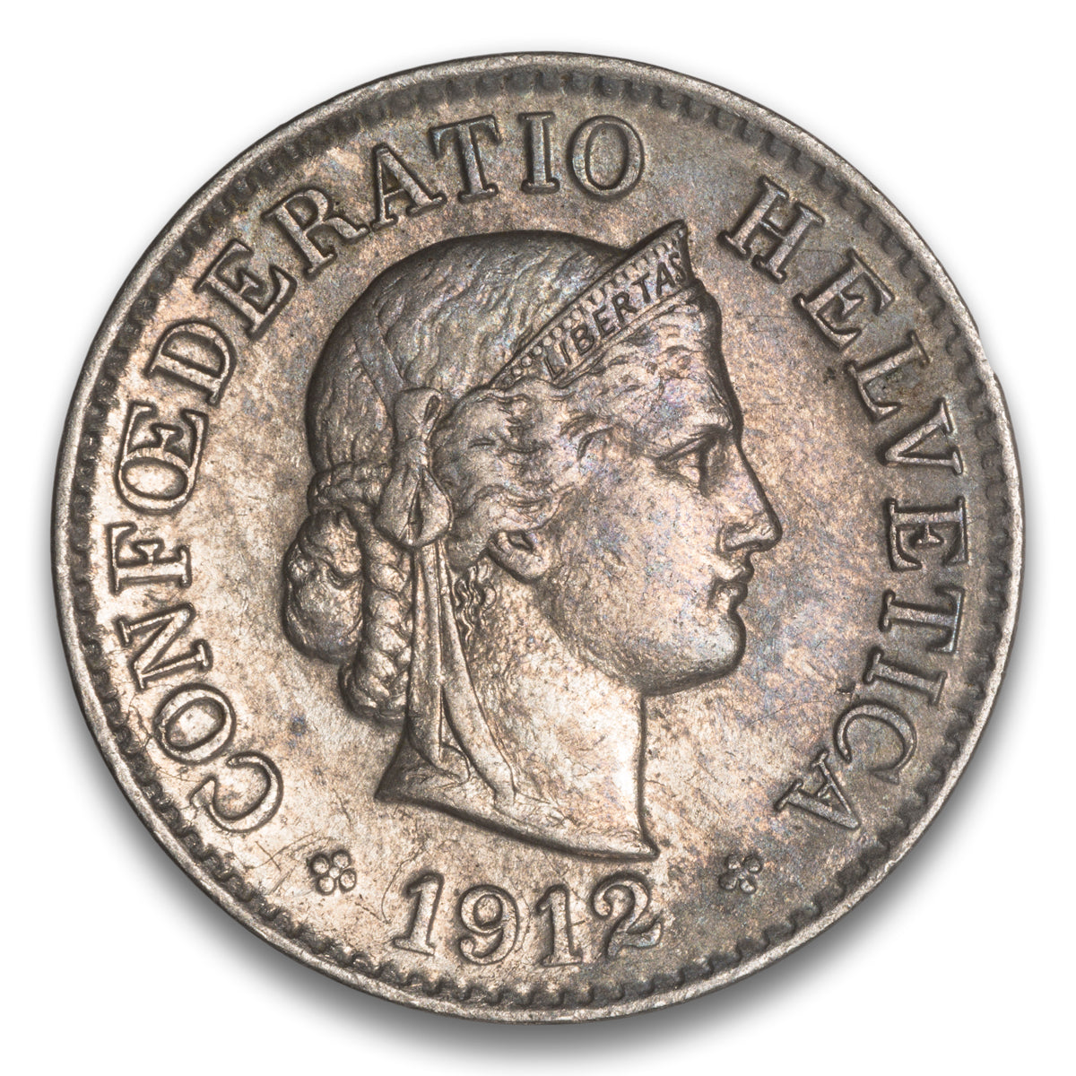 Switzerland 5 Rappen 1912 B