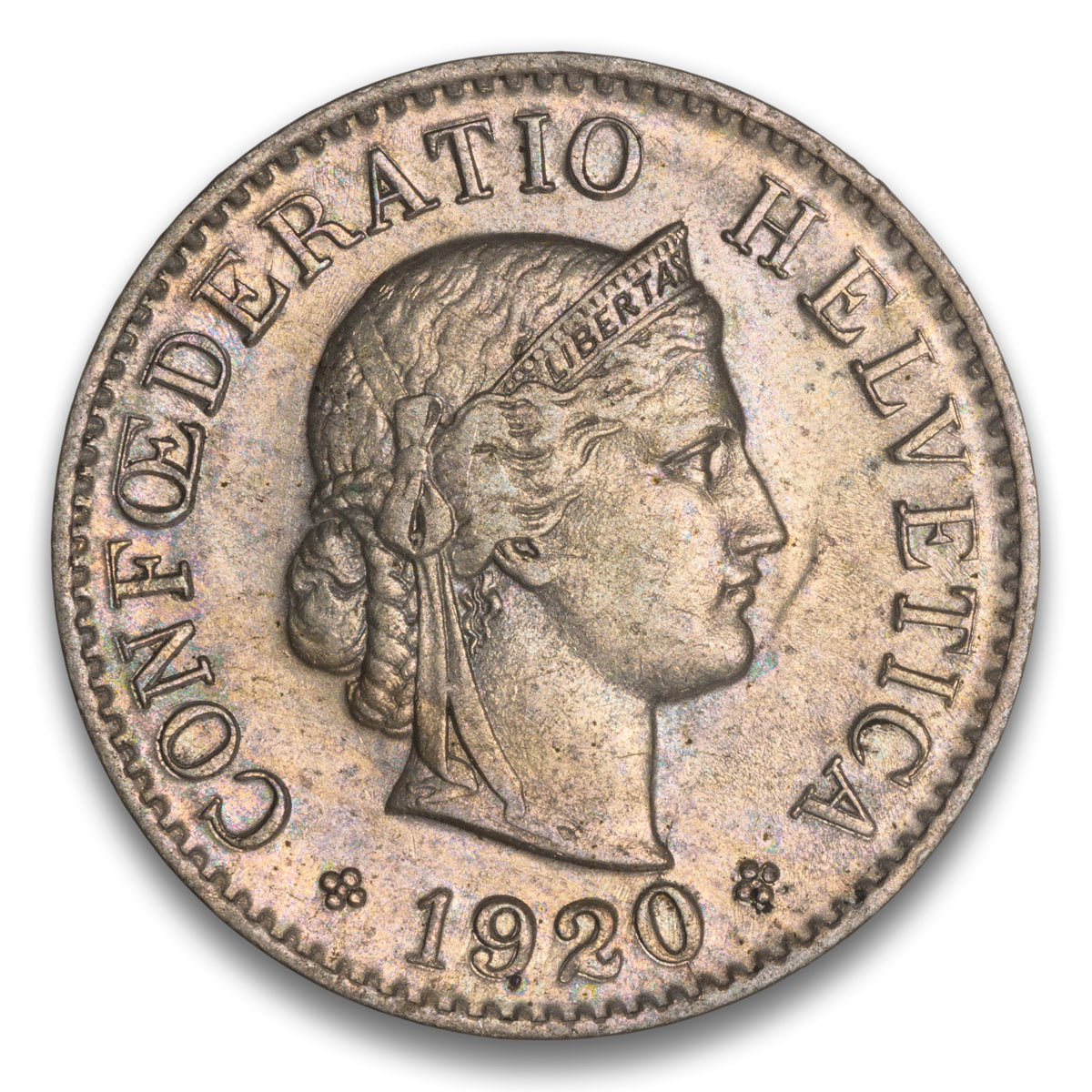 Switzerland 5 Rappen 1920 B