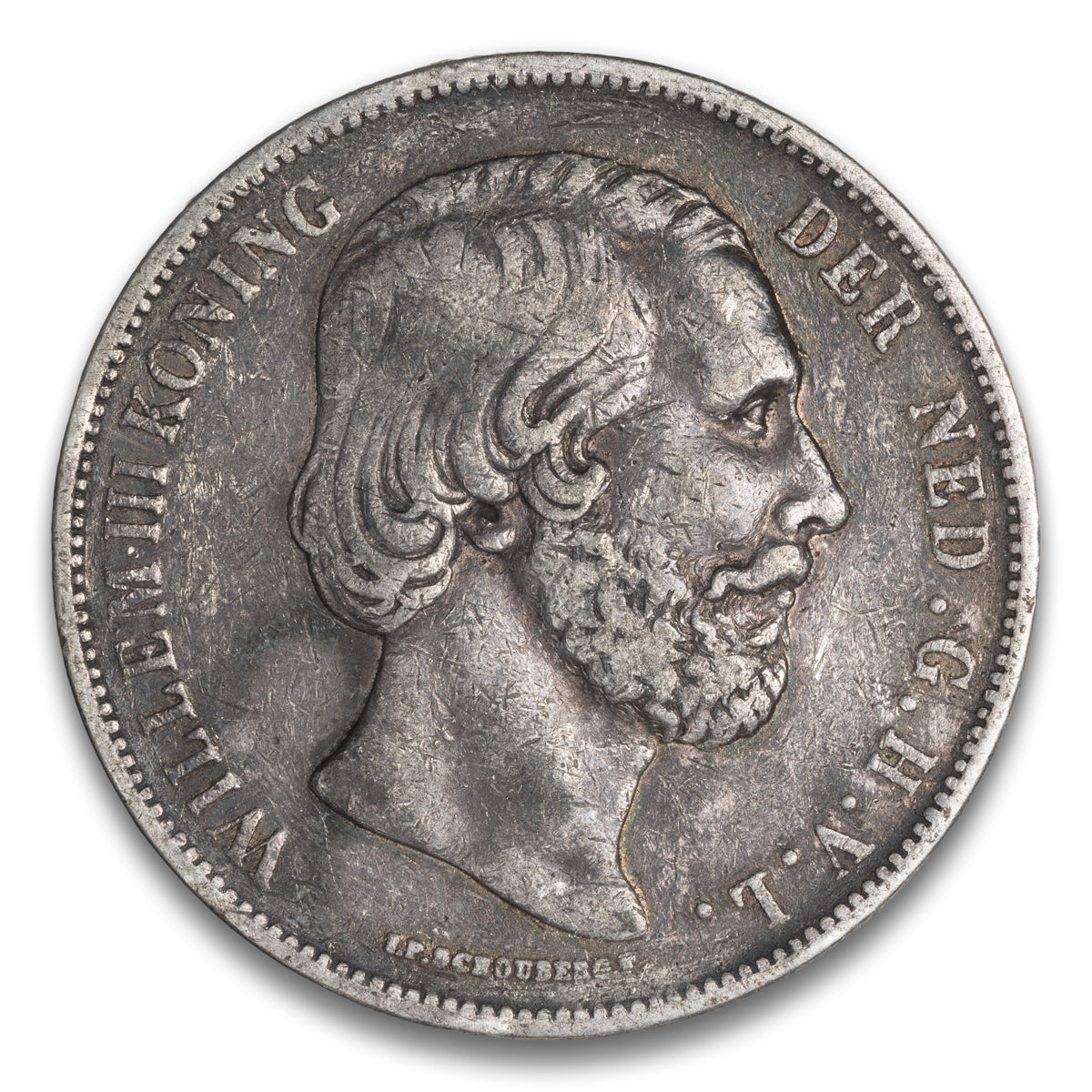 Netherlands 2 1/2 Gulden 1865