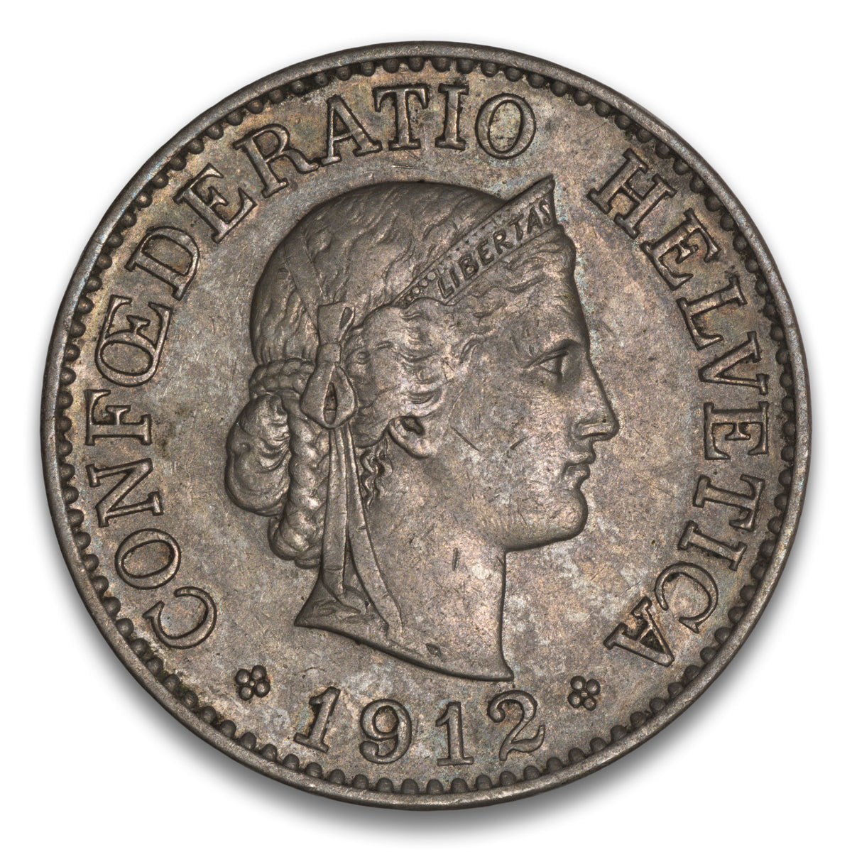 Switzerland 10 Rappen 1912 B