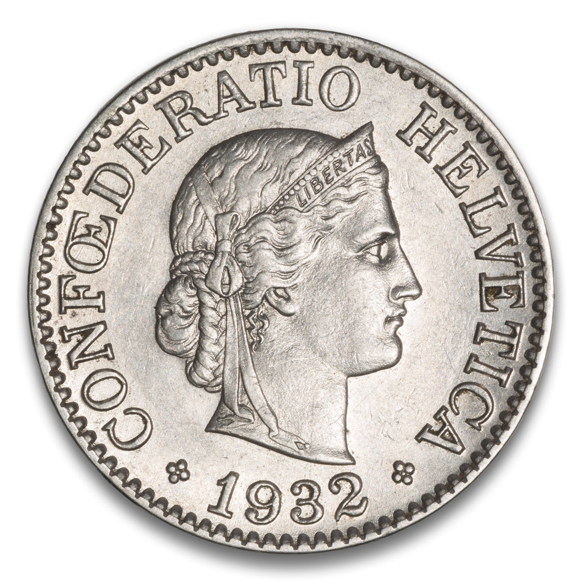 Switzerland 10 Rappen 1932 B
