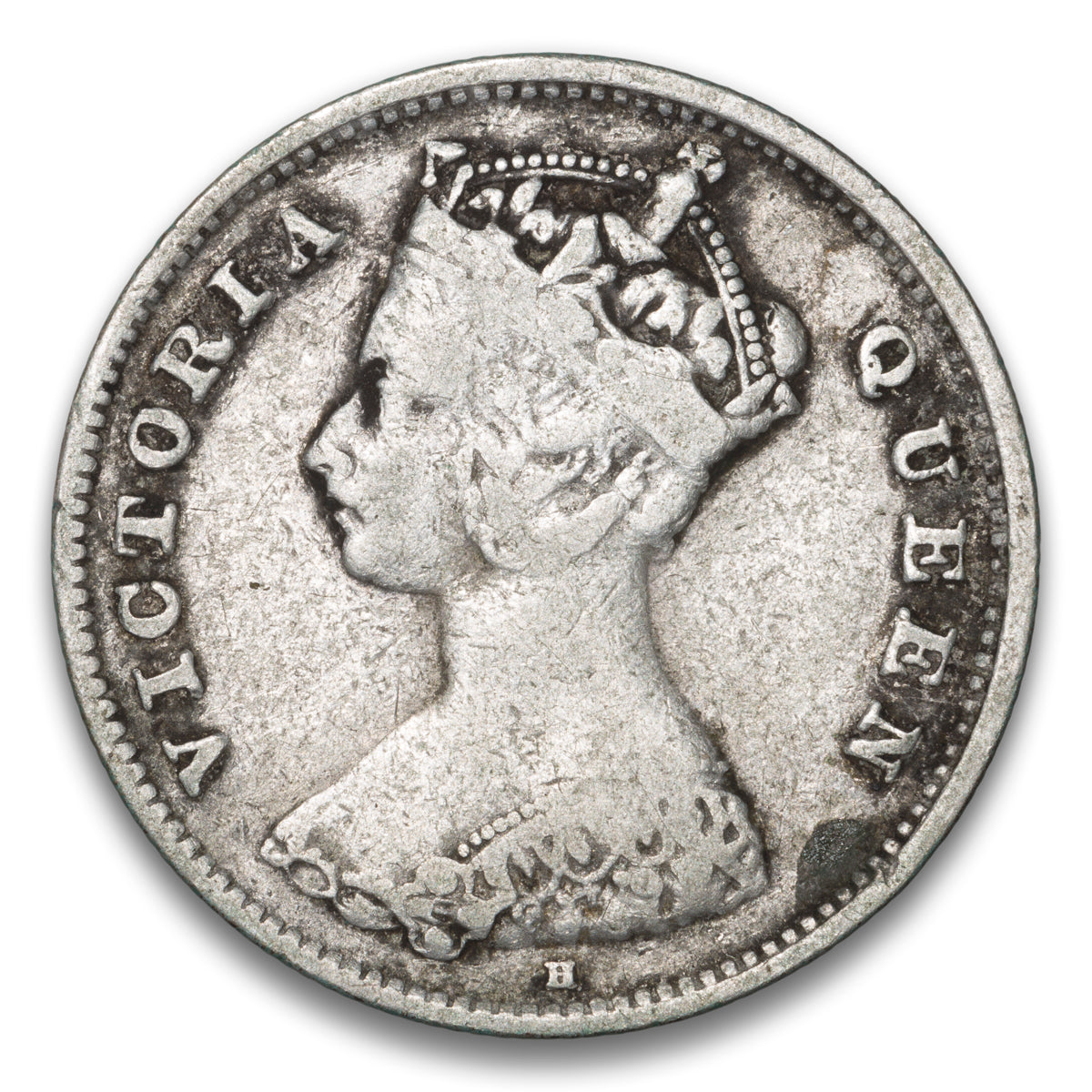 Hong Kong 10 Cents 1900 H