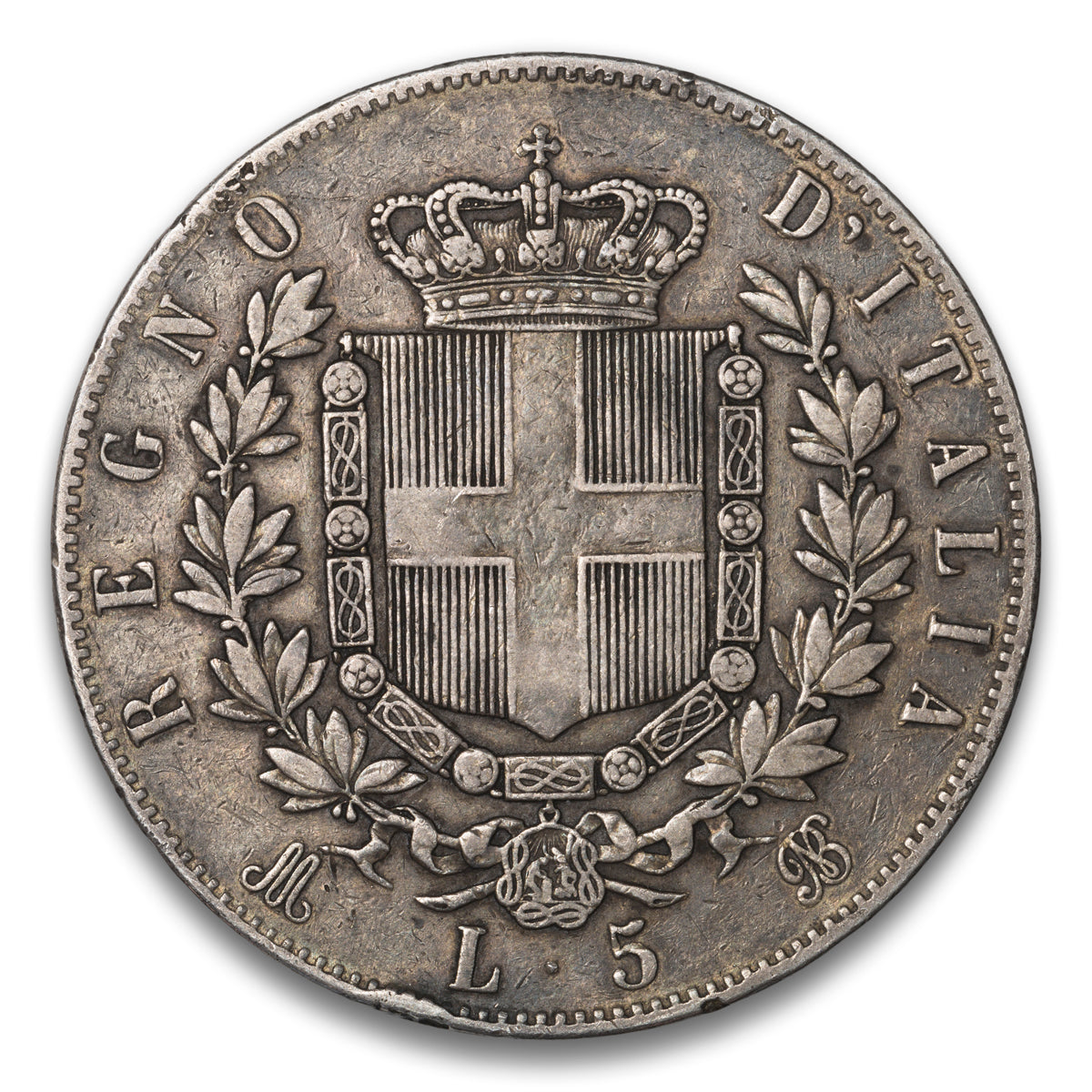 Italy 5 Lire 1873 M BN