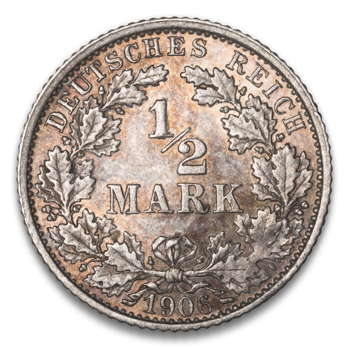 Germany 1/2 Mark 1906 F