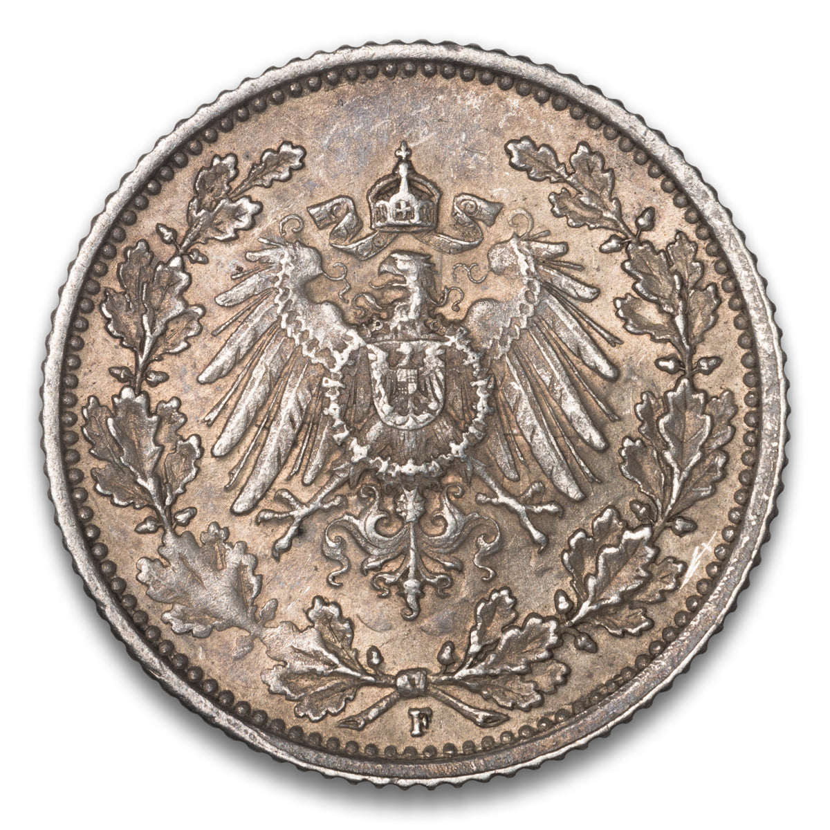 Germany 1/2 Mark 1906 F
