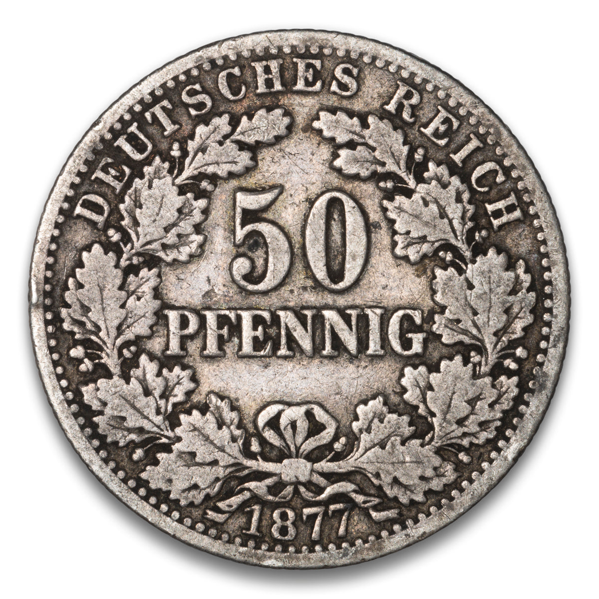 Germany 50 Pfennig 1877 G