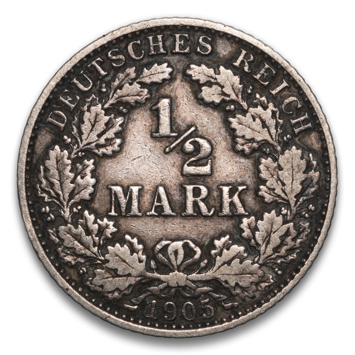 Germany 1/2 Mark 1905 D