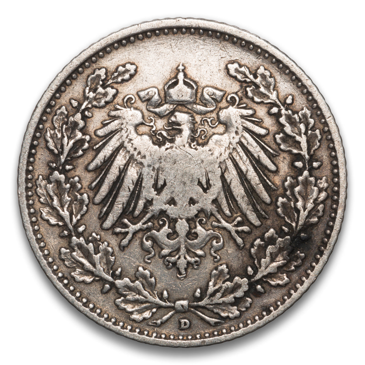 Germany 1/2 Mark 1905 D
