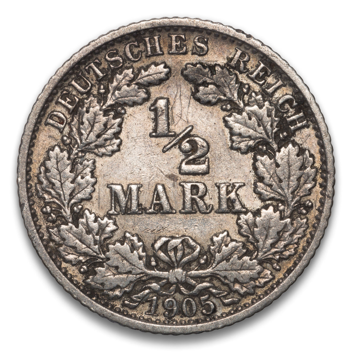 Germany 1/2 Mark 1905 F