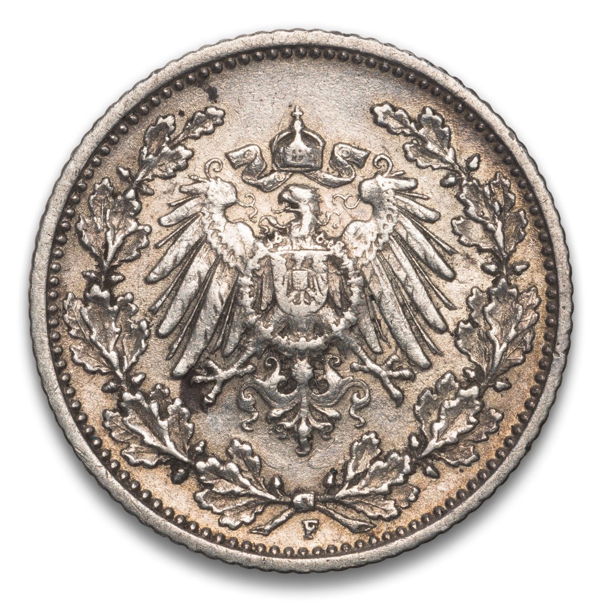 Germany 1/2 Mark 1905 F