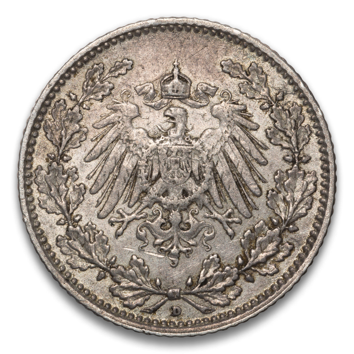 Germany 1/2 Mark 1913 D