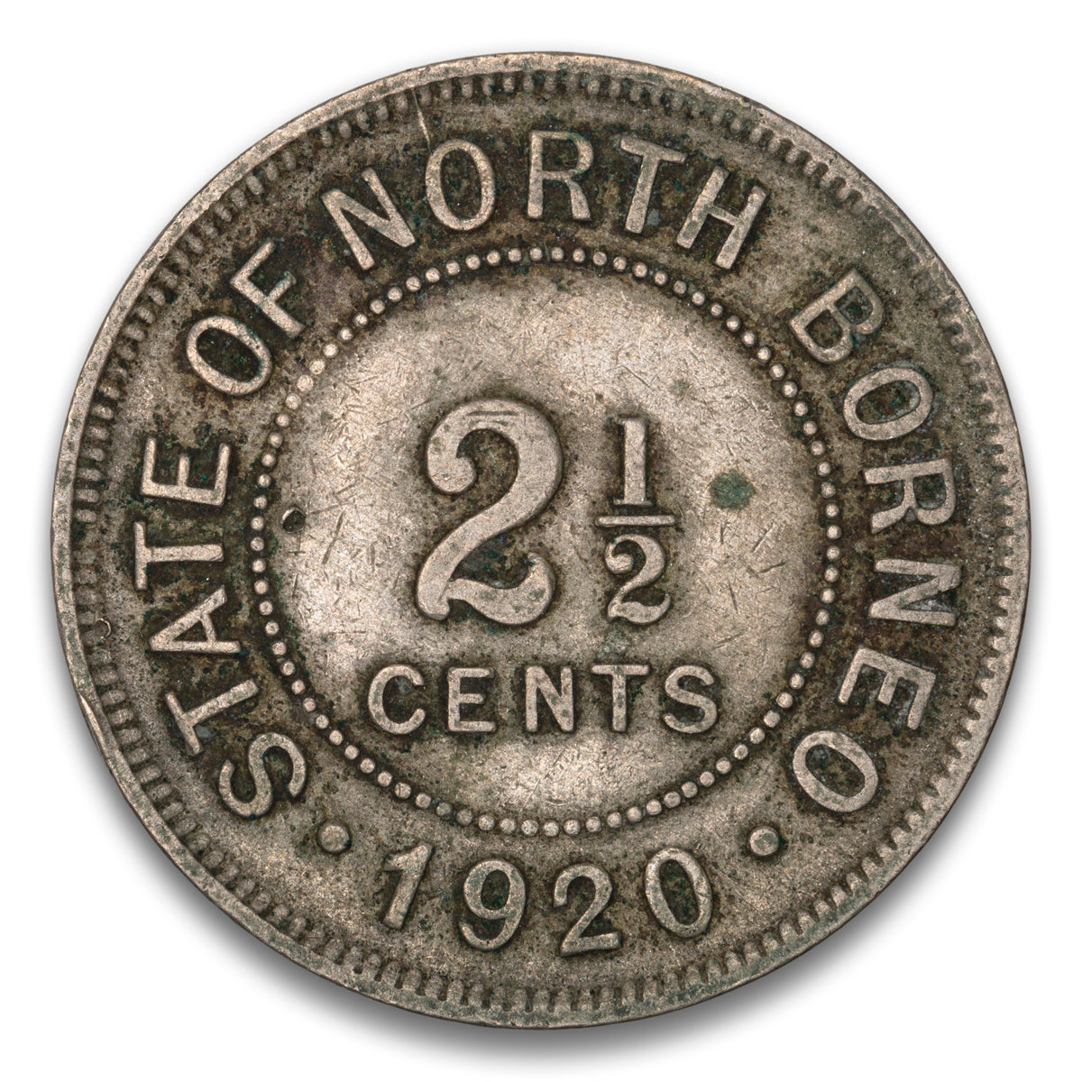 British North Borneo 2 1/2 Cents 1920 H