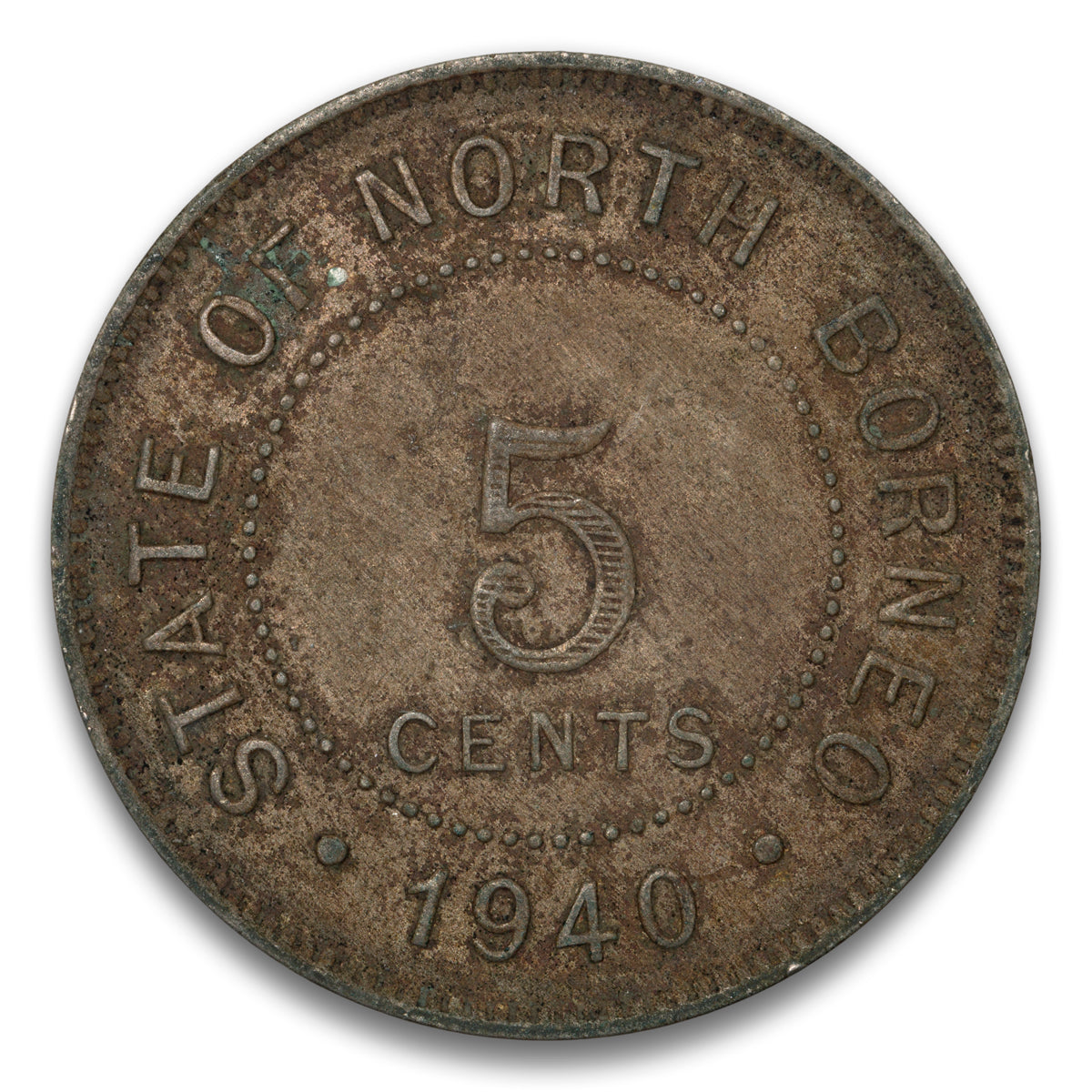 British North Borneo 5 Cents 1940 H