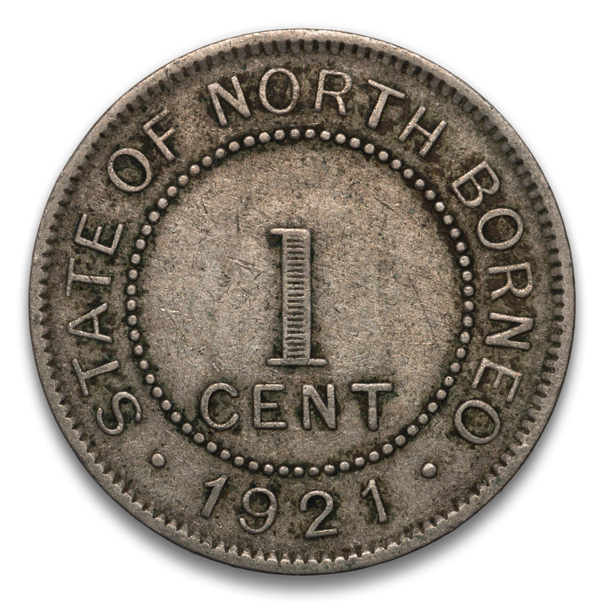 British North Borneo 1 Cent 1921 H