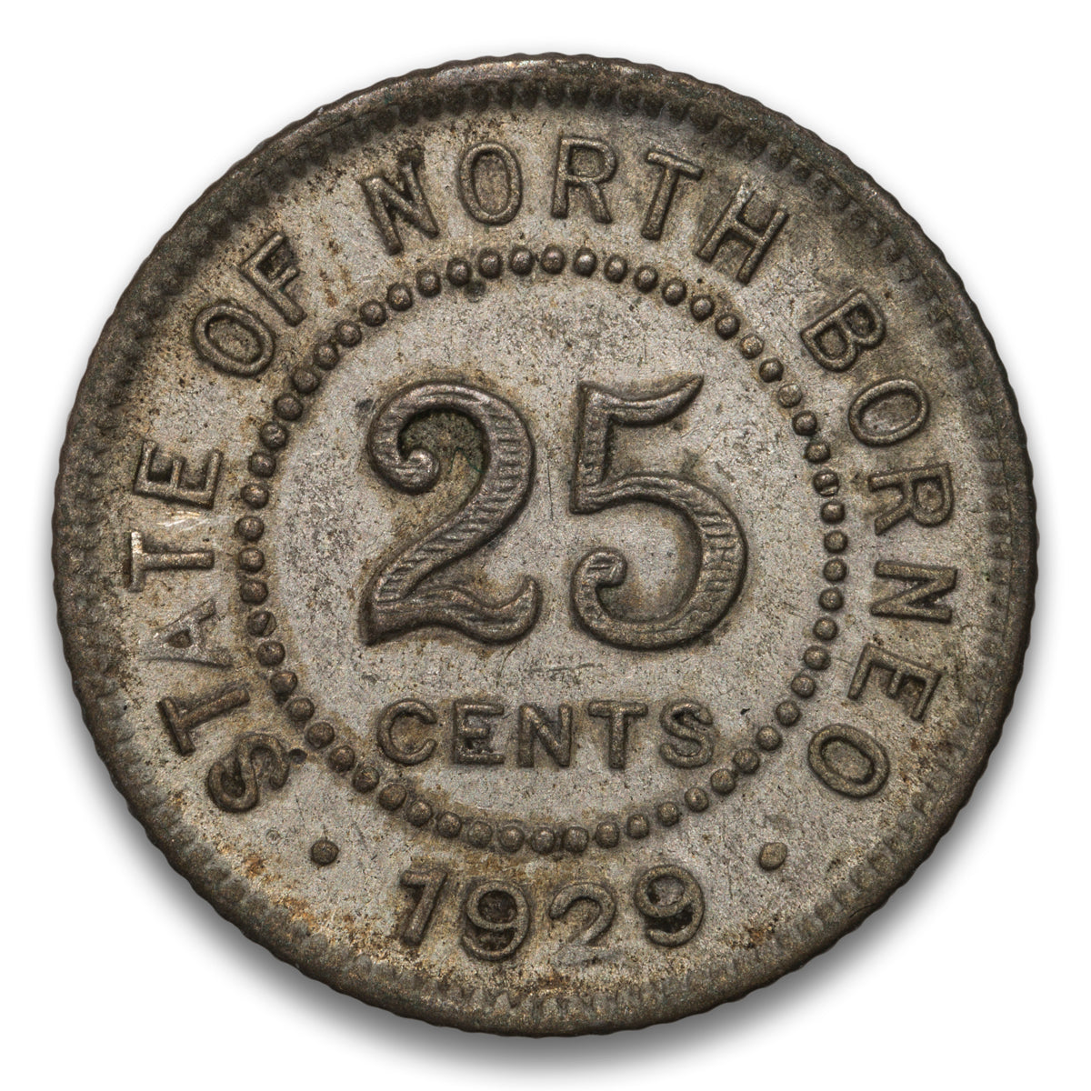 British North Borneo 25 Cents 1929 H