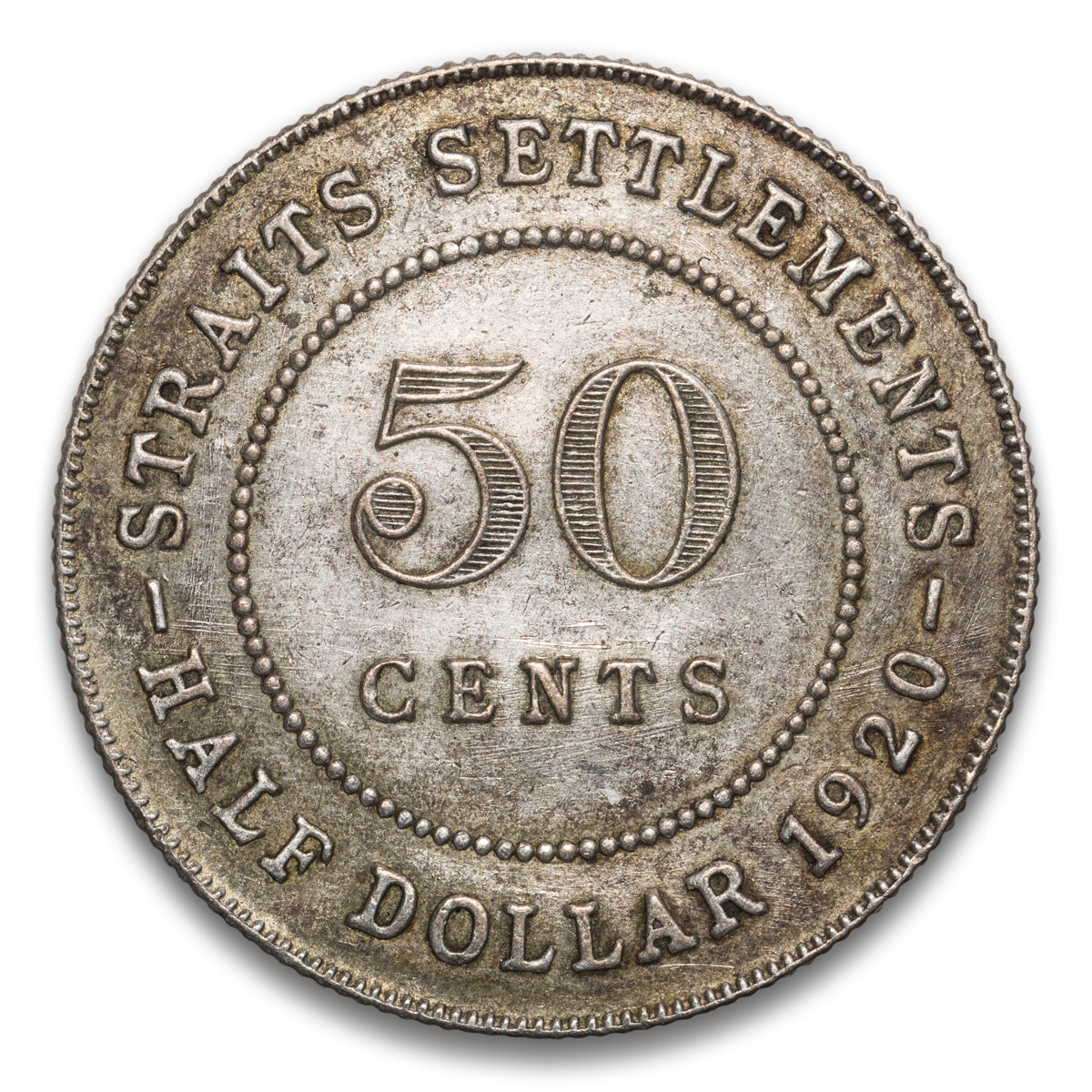 Straits Settlements 50 Cents 1920