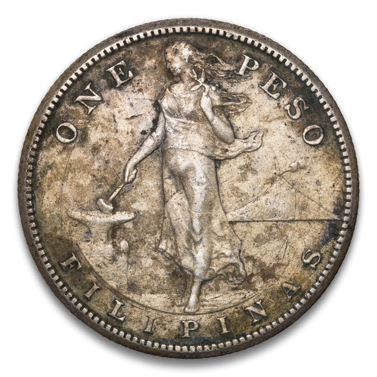 Philippines 1 Peso 1908 S