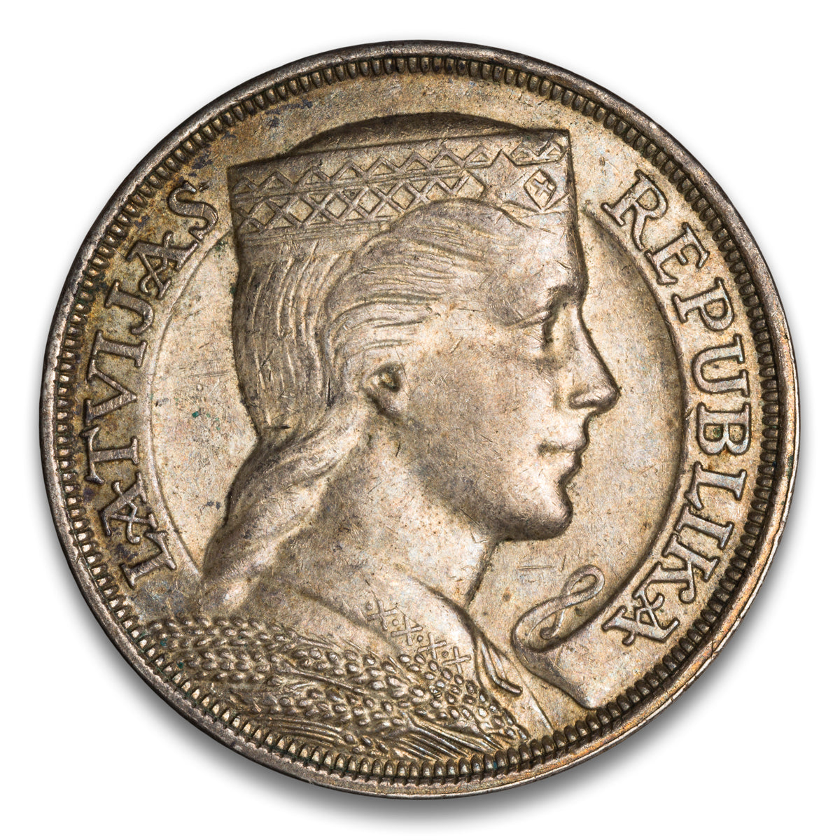 Latvia 5 Lati 1932