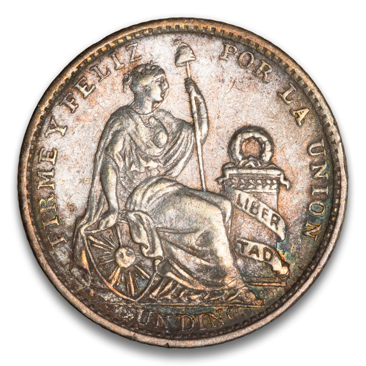 Peru 1 Dinero 1906 JF