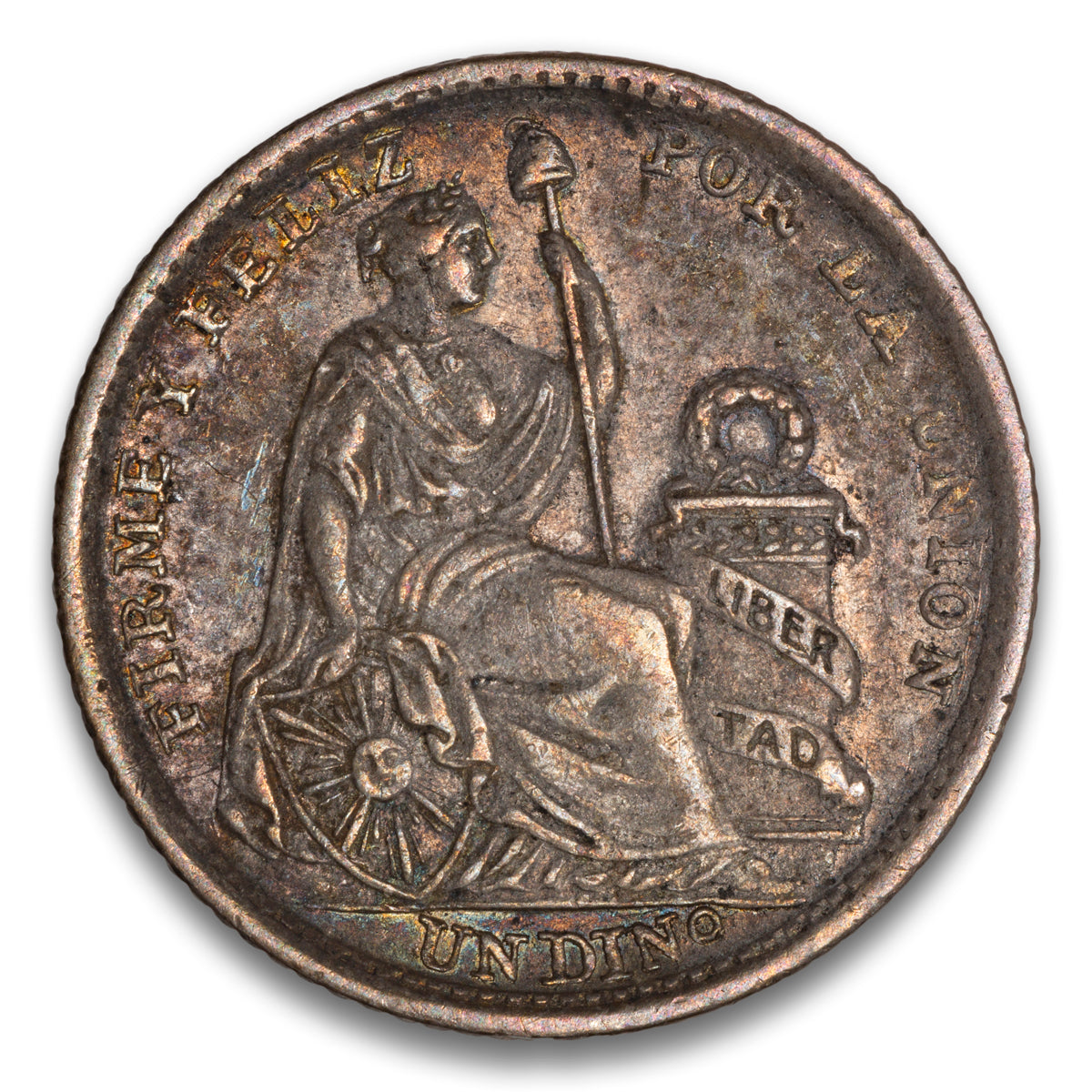 Peru 1 Dinero 1908 FG