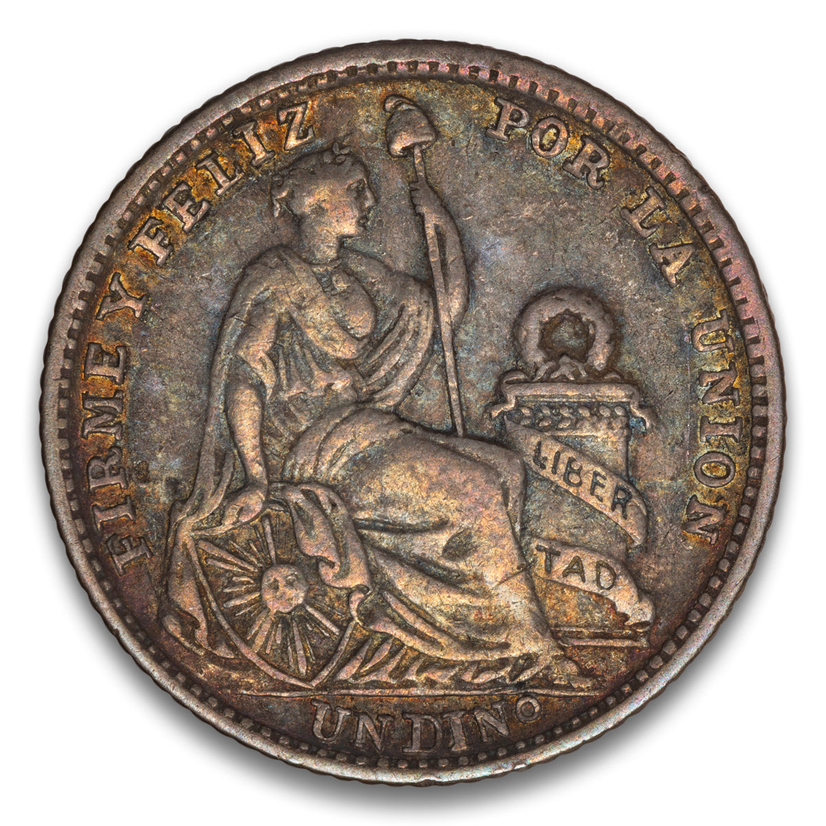 Peru 1 Dinero 1910 FG