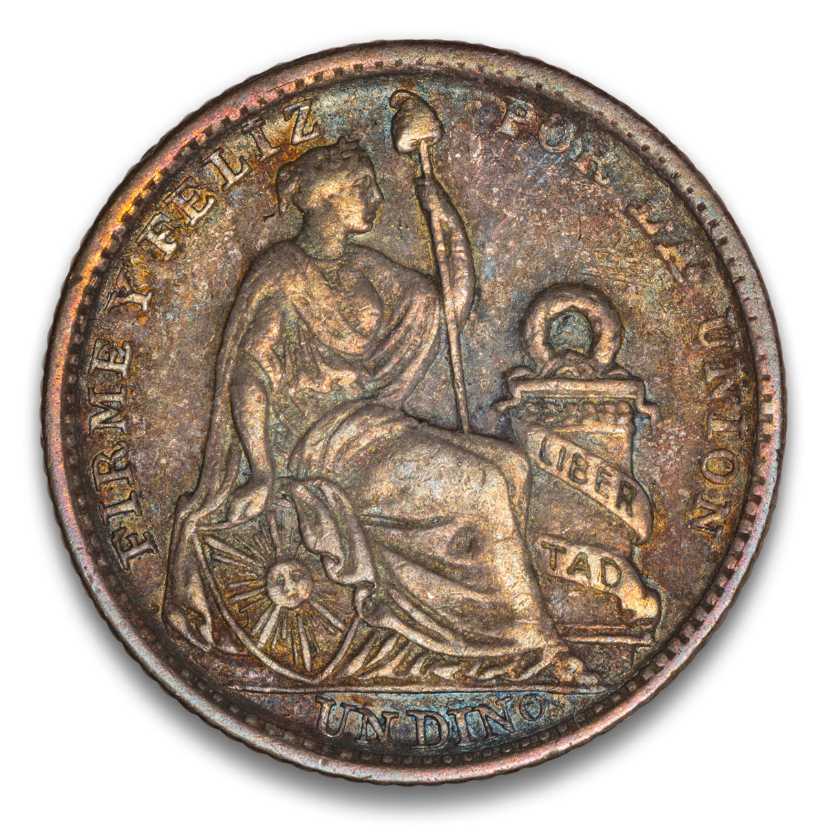 Peru 1 Dinero 1913 FG