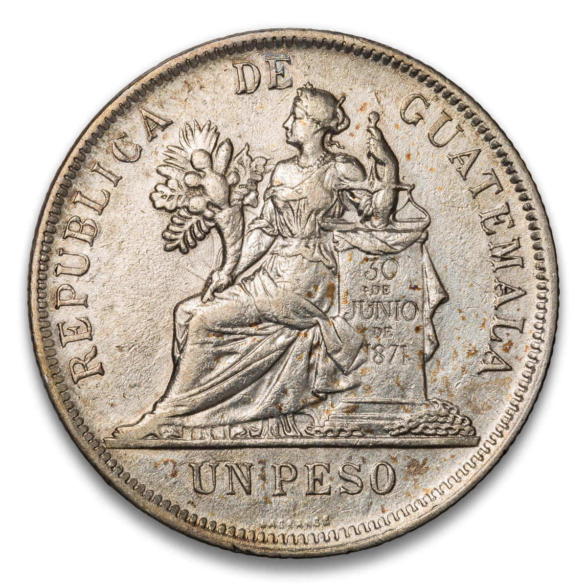 Guatemala 1 Peso 1896 [1896/5]